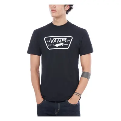 Rövid ujjú férfi póló VANS MN FULL PATCH Black White