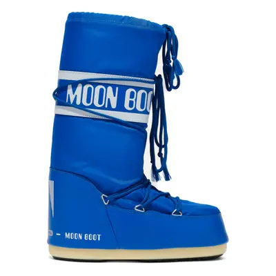 Gyermek magas téli csizma MOON BOOT ICON NYLON, 075 electric blue