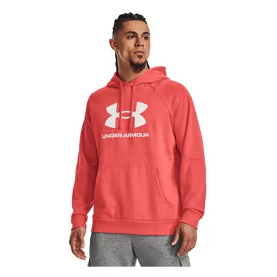 Hőszigetelt kapucnis férfi pulóver UNDER ARMOUR UA Rival Fleece Logo HD-RED