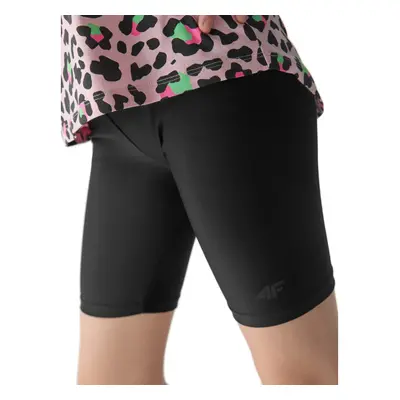 Lány rövidnadrág 4F JUNIOR TIGHTS-4FJWSS24TTIGF133-20S-DEEP BLACK