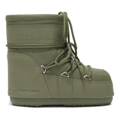 Női téli bokacsizma MOON BOOT ICON LOW RUBBER, 002 khaki