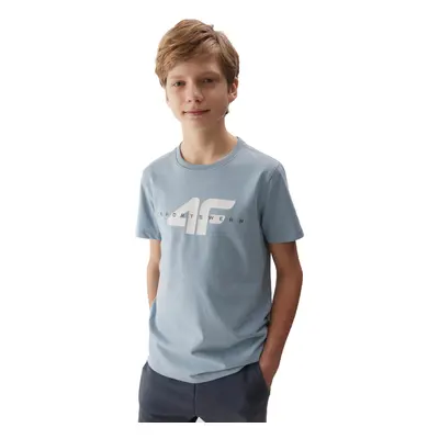 Fiú rövid ujjú póló 4F JUNIOR TSHIRT-4FJWSS24TTSHM1113-34S-LIGHT BLUE