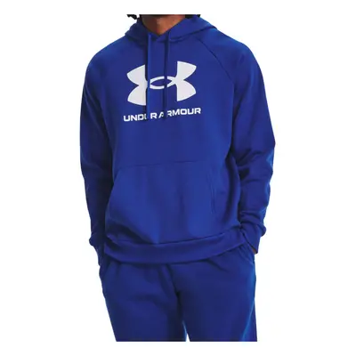 Hőszigetelt kapucnis férfi pulóver UNDER ARMOUR UA Rival Fleece Logo HD-BLU