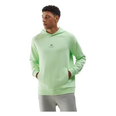 Férfi kapucnis pulóver 4F SWEATSHIRT-4FWSS24TSWSM1010-42S-LIGHT GREEN