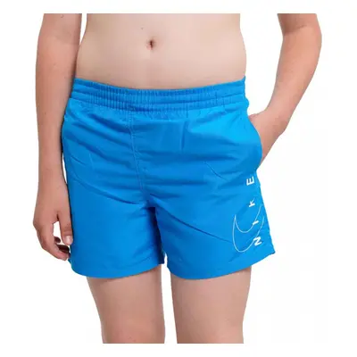 Fiú fürdőruha NIKE SWIM Split Logo Lap 4 inch -486-Aquarius blue