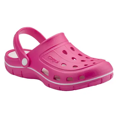 Női crocs (rekreációs lábbeli) COQUI Jumper light fuchsia white