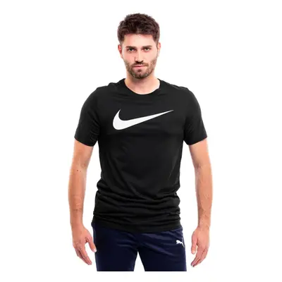 Rövid ujjú férfi póló NIKE M NSW TEE ICON SWOOSH-010 BLACK WHITE