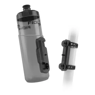 Kerékpáros palack FIDLOCK BOTTLE TWIST SET BLACK 600ml + UNI Base