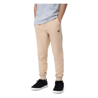 Fiú melegítőnadrág 4F JUNIOR TROUSERS CAS M131-83S-BEIGE