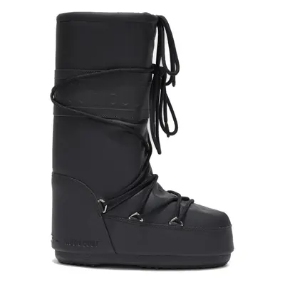 Női magas téli csizma MOON BOOT ICON RUBBER, 001 black