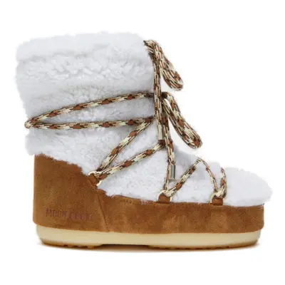 Női téli magas csizma MOON BOOT LIGHT LOW SHEARLING, whisky off white