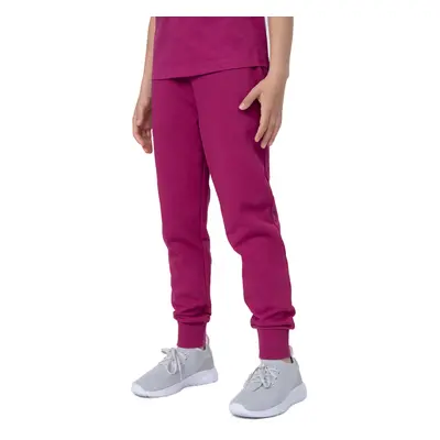 Lányok melegítőnadrágja 4F JUNIOR TROUSERS CAS F130-53S-DARK PINK