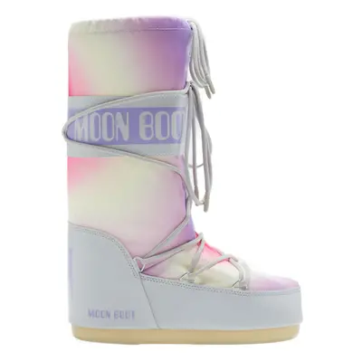 Női magas téli csizma MOON BOOT Icon Tie Dye glacier grey