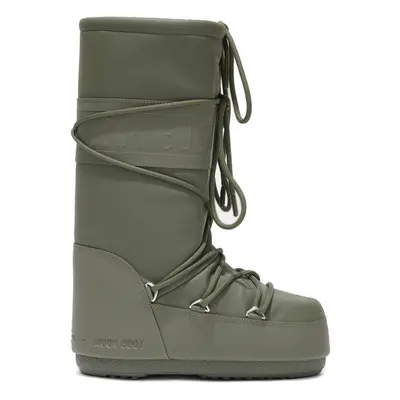 Női magas téli csizma MOON BOOT ICON RUBBER, 002 khaki