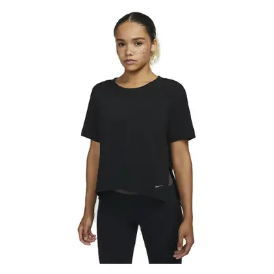 Rövid ujjú női edzőing NIKE W NY DF S S TOP-Black