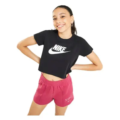 Rövid ujjú lány póló NIKE G NSW TEE CROP FUTURA-DA6925-012-black