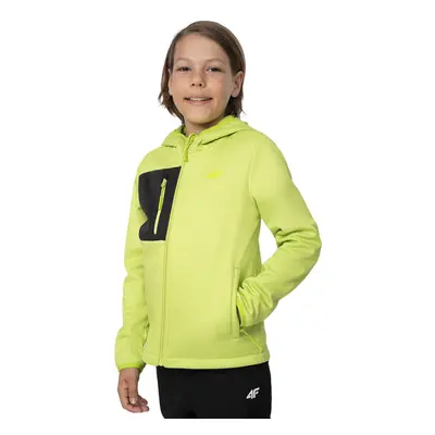 Fiú túra softshell kabát 4F JUNIOR SOFTSHELL JACKET M041-45S-CANARY GREEN