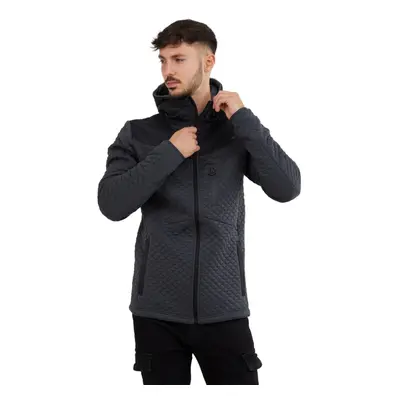 Hőszigetelt férfi pulóver cipzárral FUNDANGO Ashford Insulated Fleece Jacket-780-antracit