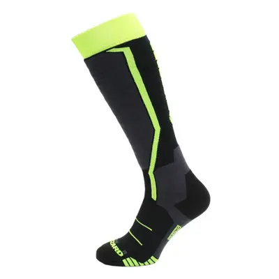 Junior sí térdzokni (zokni) BLIZZARD Allround ski socks junior, black anthracite signal yellow