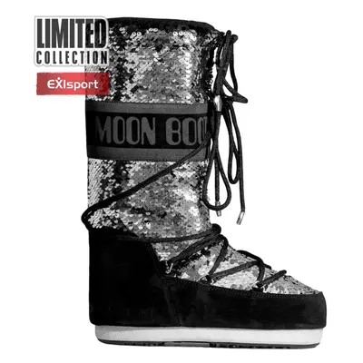 Női magas téli csizma MOON BOOT Classic Disco black