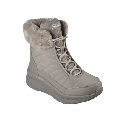 Női magas téli csizma SKECHERS D-Lux Walker Winter Solstice dark taupe