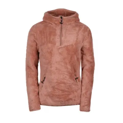 Női túra polár kapucnis pulcsi FUNDANGO OLIVIA Pile Pullover-385-mauve