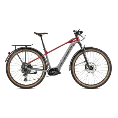 Elektromos mountain bike MONDRAKER Prime R X, nimbus grey cherry red