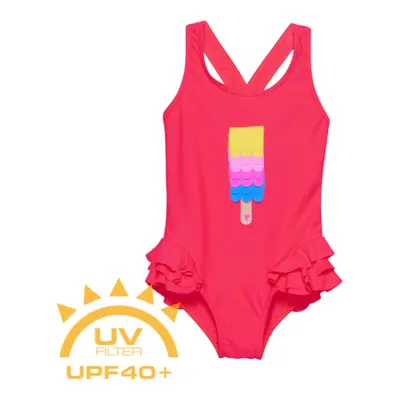 Lányok fürdőruha COLOR KIDS BABY Swimsuit W. Application 5380-Diva Pink