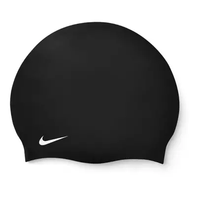 Plavecká čiapka NIKE SWIM SOLID SILICONE CAP BLACK WHITE