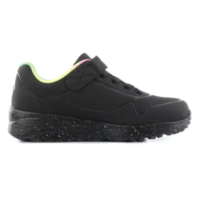 Lányok szabadidős cipők SKECHERS Uno Lite Rainbow Specks black multi rainbow