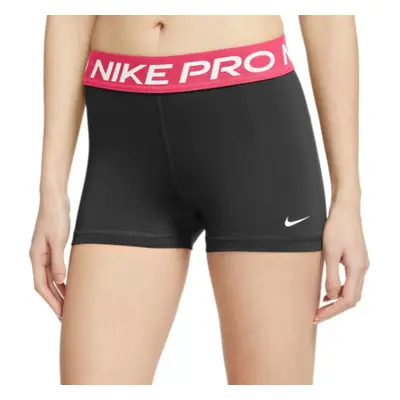 Női edzőnadrág NIKE W PRO 365 SHORT 3IN-024 BLACK ASTER PINK WHITE