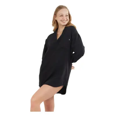 Hosszú ujjú női ing FUNDANGO Athene Cover-up-890-black