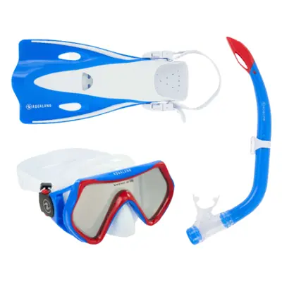 Búvár snorkeling készlet AQUALUNG SET HERO WHITE BLUE