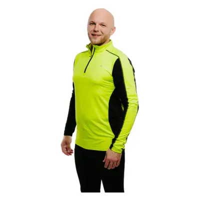 Hőszigetelt férfi póló hosszú ujjal AUTHORITY DRY ZIP III neon green