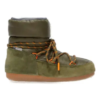 Női magas téli csizma MOON BOOT Low Suede Nylon army green