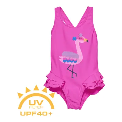 Lányok fürdőruha COLOR KIDS BABY Swimsuit W. Application 5590-Sugar Pink