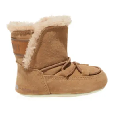 Gyermek téli bokacsizma MOON BOOT CRIB SUEDE, 001 whisky