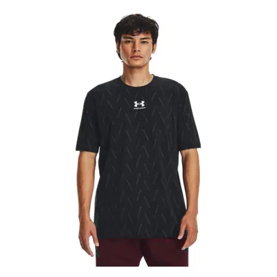 Rövid ujjú férfi póló UNDER ARMOUR UA M ELEVATED CORE AOP NEW-BLK