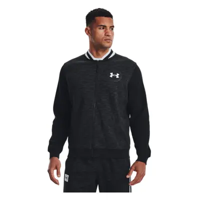 Férfi edzőpulóver cipzárral UNDER ARMOUR UA Essential Heritage Fleece FZ-BLK-1373811-001