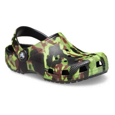 Fiú crocs (rekreációs lábbeli) CROCS Classic Spray Camo Clog K black