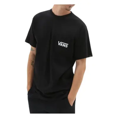 Rövid ujjú férfi póló VANS STYLE 76 BACK SS TEE-BLACK-WHITE