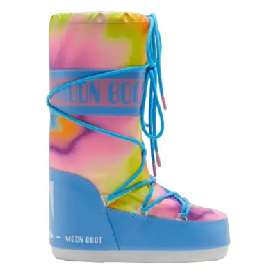 Magas téli csizma MOON BOOT Icon Tie Dye alaskan blue