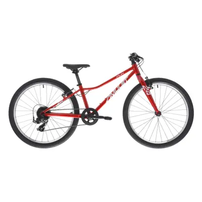 Junior mountain bike AMULET 24 Fun SH, cherry red silver, 2023