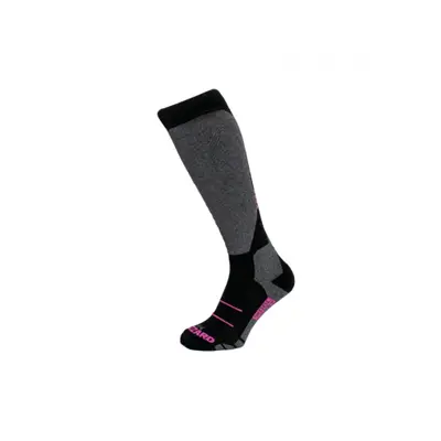 Sí térdzokni (zokni) BLIZZARD Wool Sport ski socks, black pink