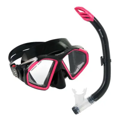 Búvár snorkeling készlet AQUALUNG HAWKEYE COMBO BLACK PINK