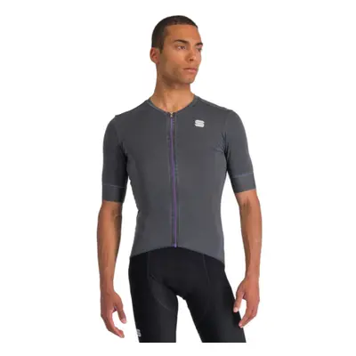 Rövid ujjú férfi kerékpáros mez SPORTFUL Monocrom jersey, anthracite