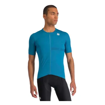 Rövid ujjú férfi kerékpáros mez SPORTFUL Matchy short sleeve jersey, berry blue