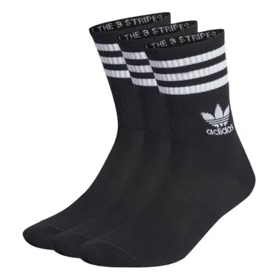 Zokni ADIDAS ORIGINALS 3 PACK-CREW SOCK-BLACK