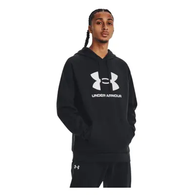 Hőszigetelt kapucnis férfi pulóver UNDER ARMOUR UA Rival Fleece Logo HD-BLK