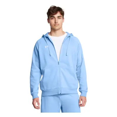 Hőszigetelt férfi pulóver cipzárral UNDER ARMOUR UA Rival Fleece FZ Hoodie-BLU